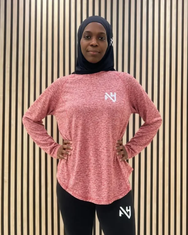 Ensemble femme voilé rose